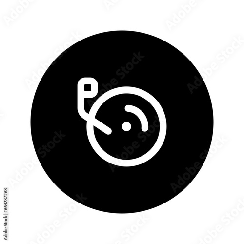 DJ circular line icon