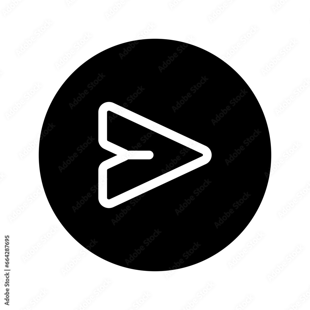 send circular line icon send circular line icon