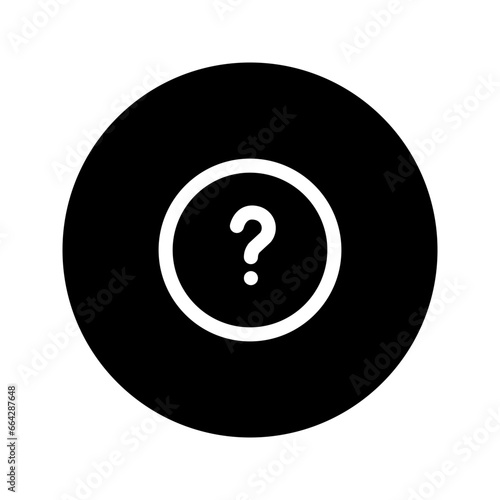 question circular line icon