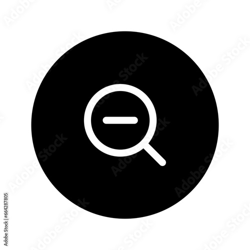zoom out circular line icon