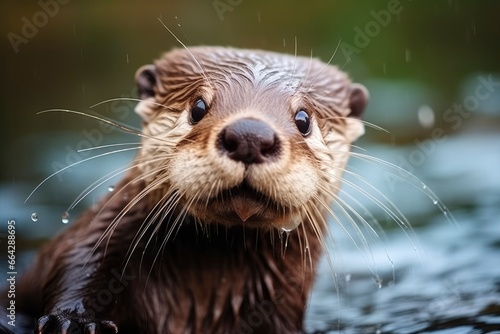 Otter in the water.