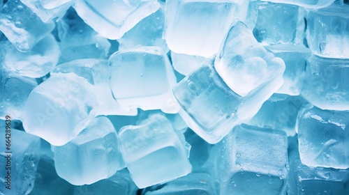 Ice cube background, ice cube texture, or background. photo