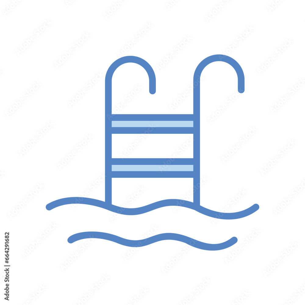 Swimming Pool icon isolate white background vector stock illustration Swimming Pool icon isolate white background vector stock illustration