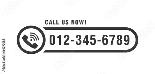 Call us now icon vector design silhouette isolated