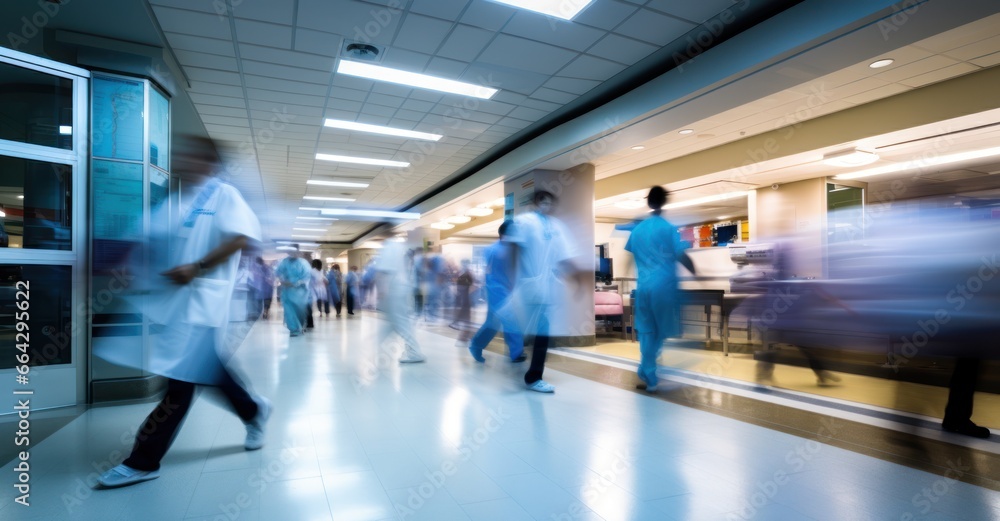 Hospital life captured in fluid motion. Hospital life captured in fluid motion.