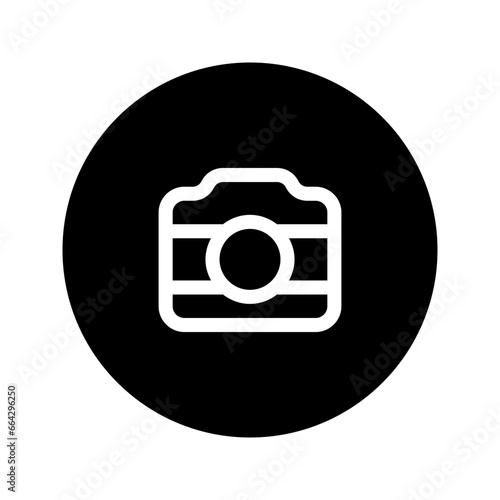 camera circular line icon