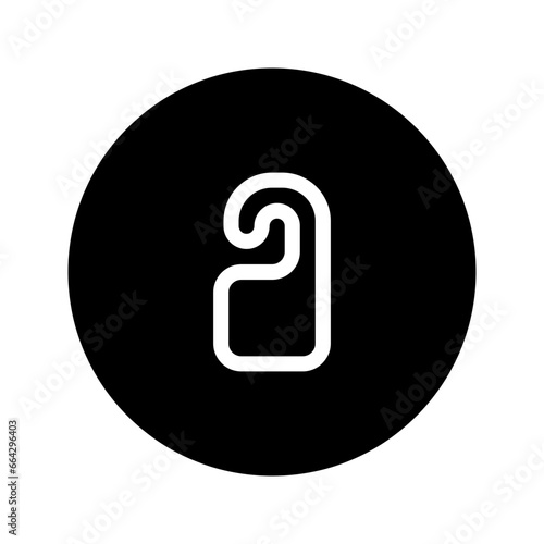 do not disturb circular line icon