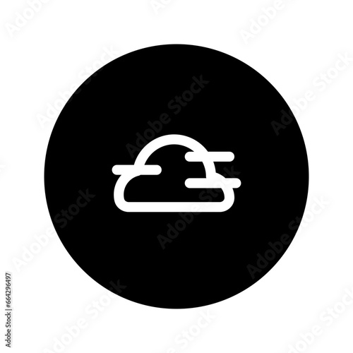 fog circular line icon