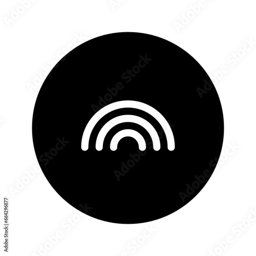 rainbow circular line icon