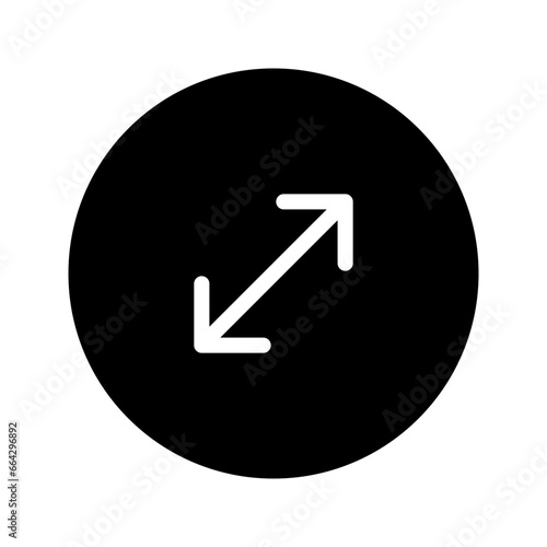 resize circular line icon
