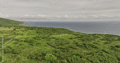 Maui Hawaii Aerial v10 drone flyover Kaupo along the coastline towards Kepio Point capturing remote landscape of expansive pastures and pacific ocean views - Shot with Mavic 3 Cine - December 2022 photo
