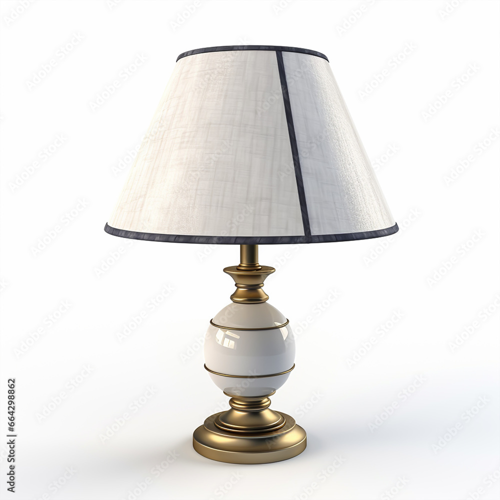 rendered lamp on white backgraound with cool colour. rendered lamp on white backgraound with cool colour.