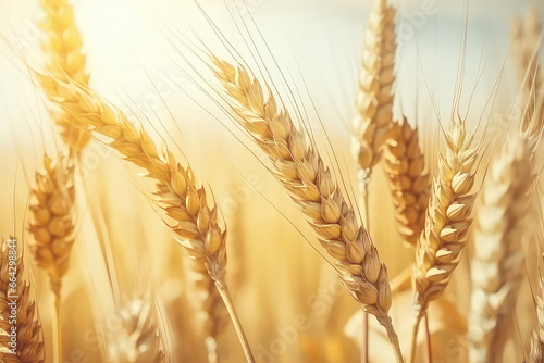 Vintage Effect Showcases Ripe Wheat During The Harvest Season