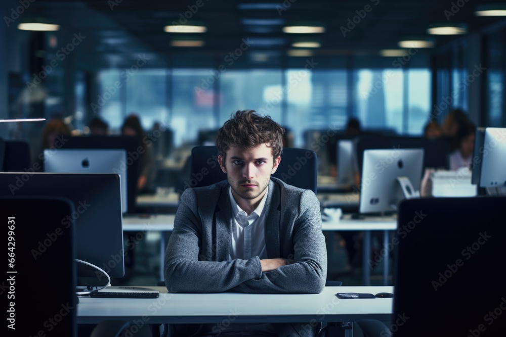 Angry Young Man in a Grey Suit. Fictional characters created by Generated AI. Angry Young Man in a Grey Suit. Fictional characters created by Generated AI.