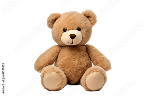 Teddy Bear isolated on transparent background, Generative Ai