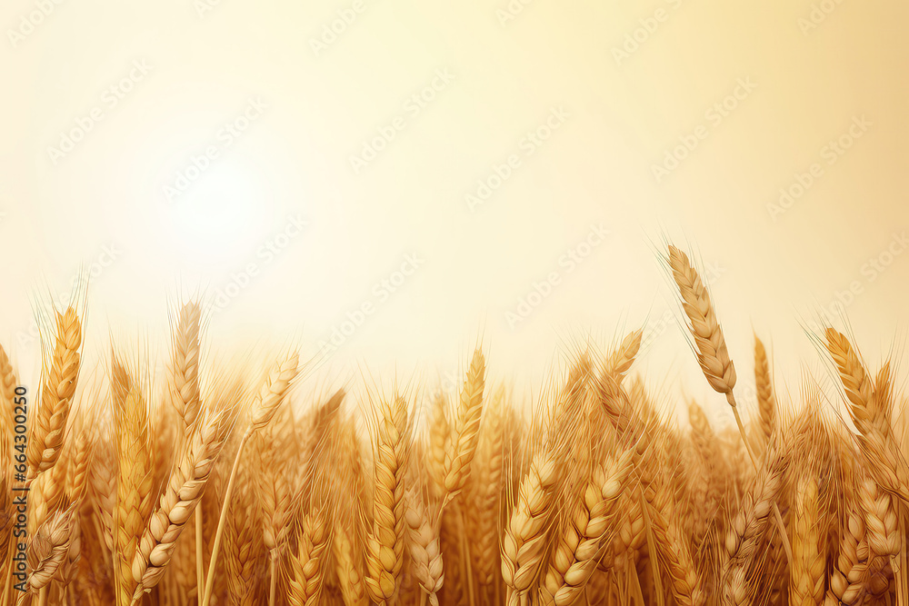 Wheat Field Poster With Ample Space For Custom Text Or Images