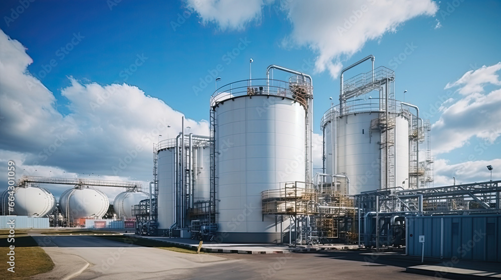 Oil refinery, petrochemical plant, petrochemical industry. Industrial background Oil refinery, petrochemical plant, petrochemical industry. Industrial background