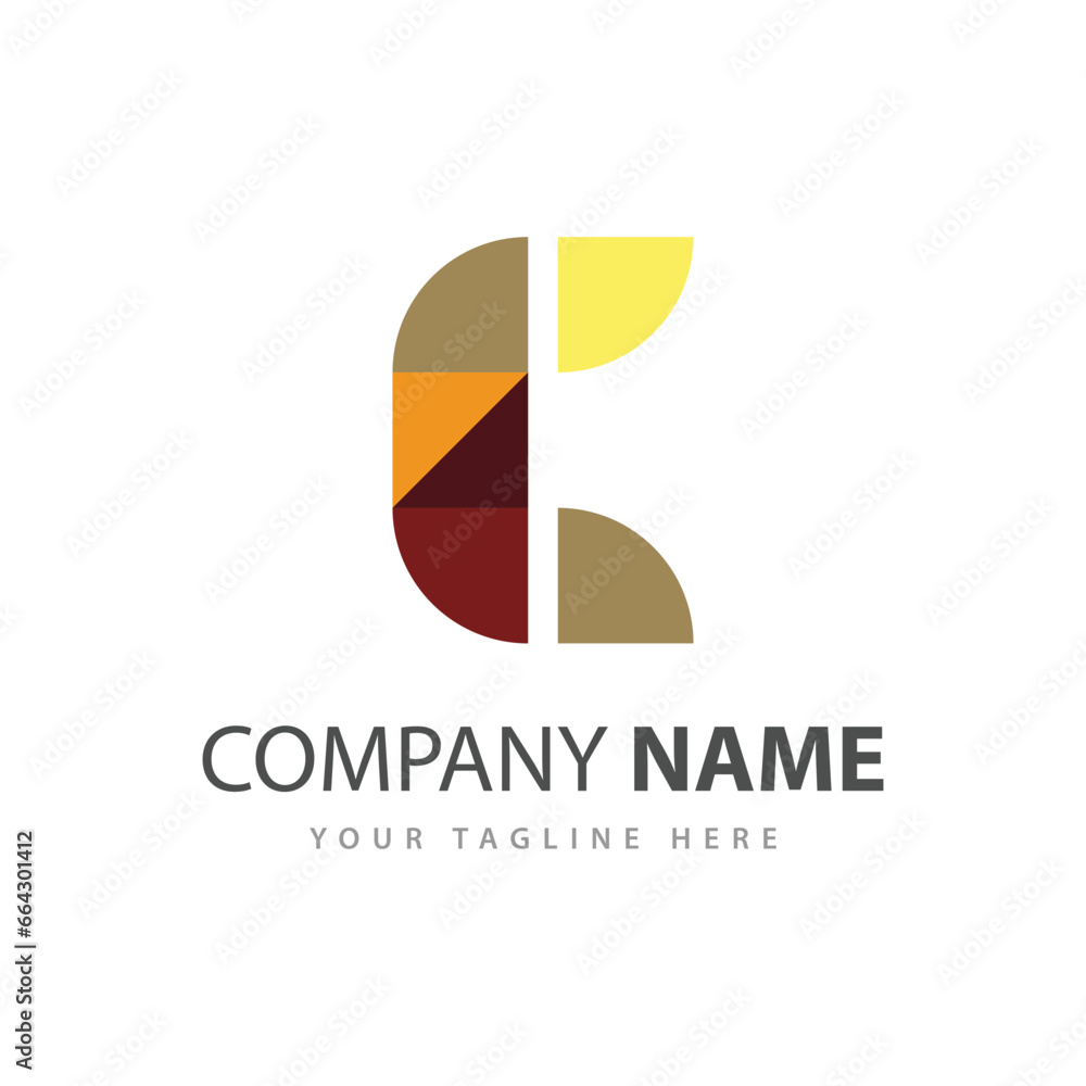 Abstract initial letter c logo design concept Abstract initial letter c logo design concept