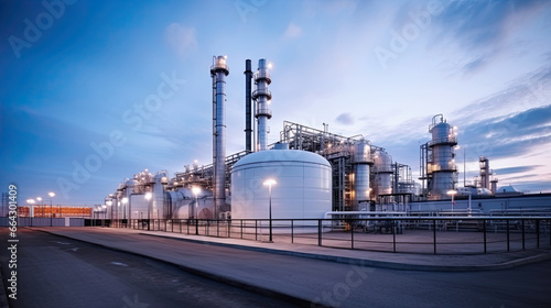 Oil refinery  petrochemical plant  petrochemical industry. Industrial background