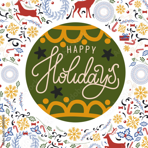 Happy new year. Vector illustration. The happy New Year metaphor signifies fresh start and renewed hope for future Happiness is key to fulfilling New Year and prosperous life Youre invited to join