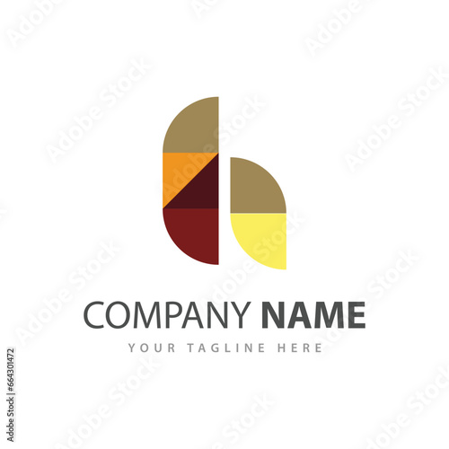 Free Download Abstract initial letter h logo design concept - GFXLoad