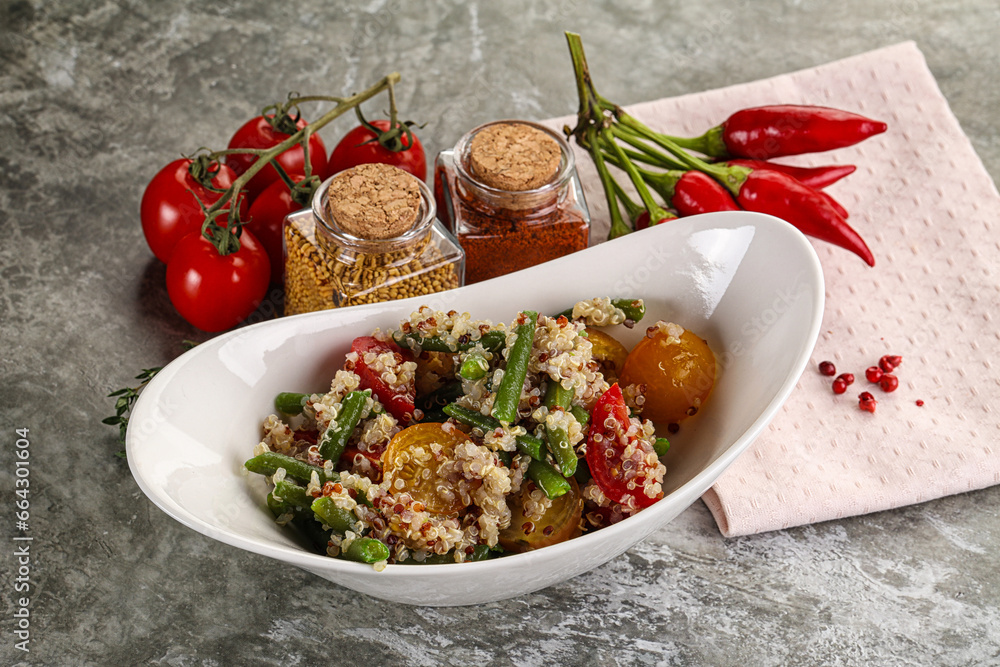 Vegan boiled quinoa with vegetables Vegan boiled quinoa with vegetables