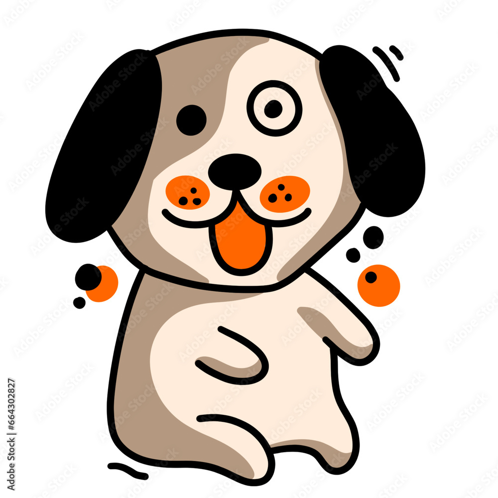 cute dog sticker