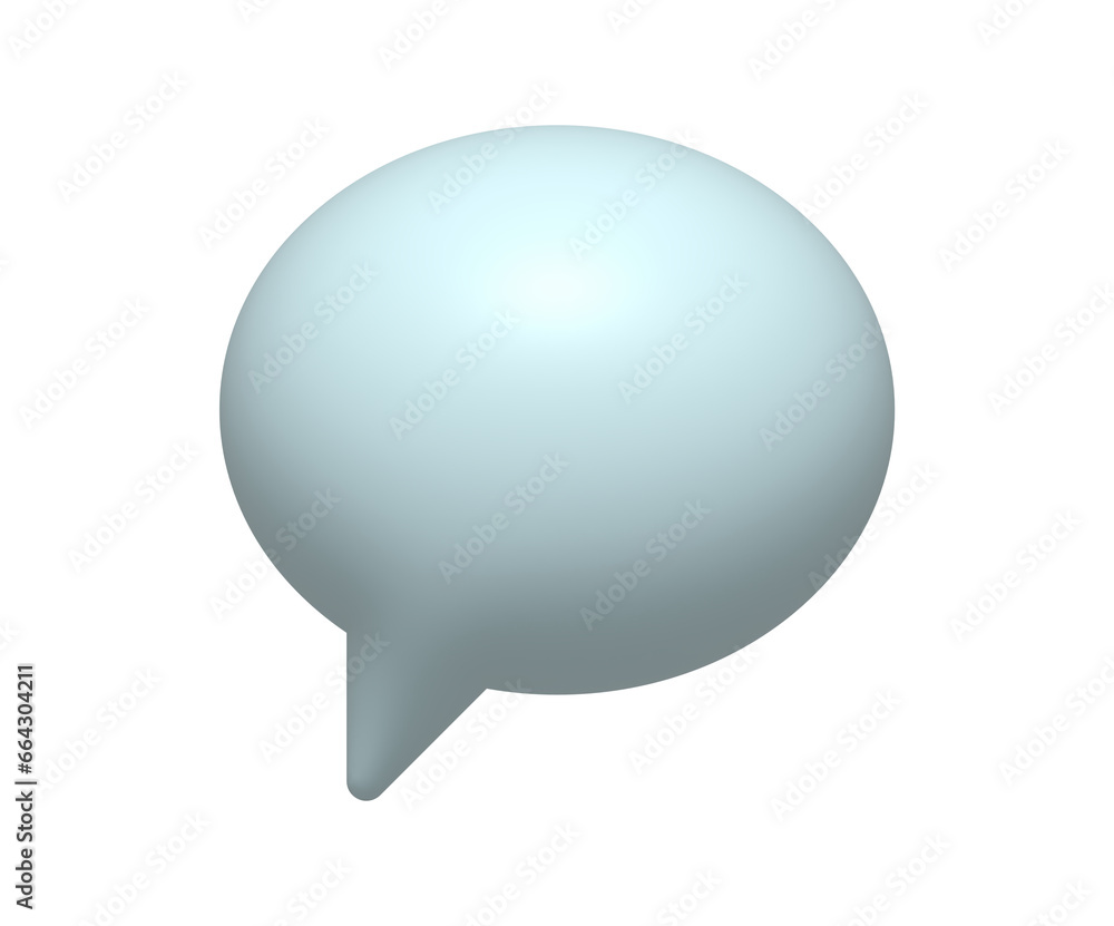 3d chat message bubble minimal icon. 3d illustration 3d chat message bubble minimal icon. 3d illustration
