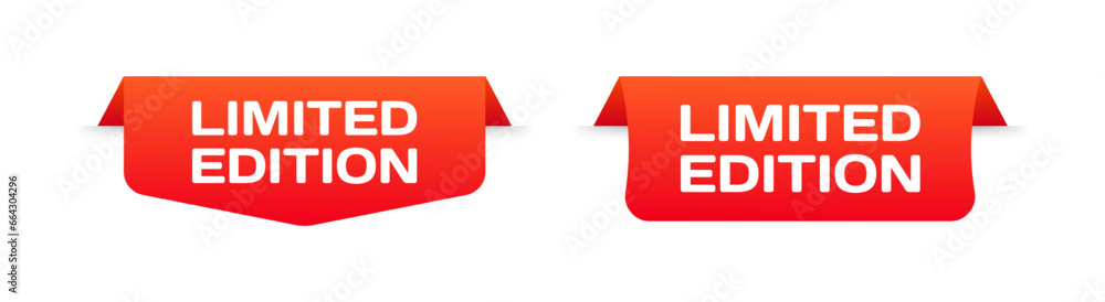 Limited offer signs. Flat, red, limited offer icons, limited offer. Vector icons Limited offer signs. Flat, red, limited offer icons, limited offer. Vector icons