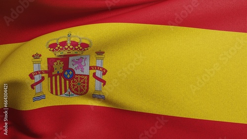Spain flag 3D wave texture