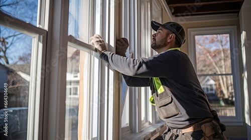 Window upgrade, energy-saving options, meticulous installation, home improvement, increased insulation, sustainable building, expert window fitting. Generated by AI.