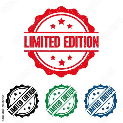 LIMITED EDITION  Rubber Stamp. vector illustration.
