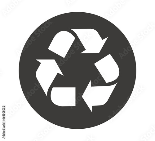 Recycling Symbol Logo - Vector