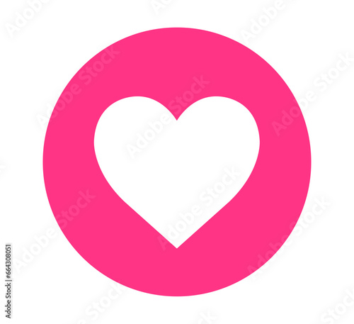 Herz Pink Icon Symbol - Vector