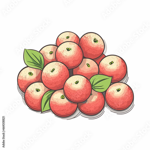 Grapefruit hand-drawn illustration. Grapefruit. Vector doodle style cartoon illustration. generative ai