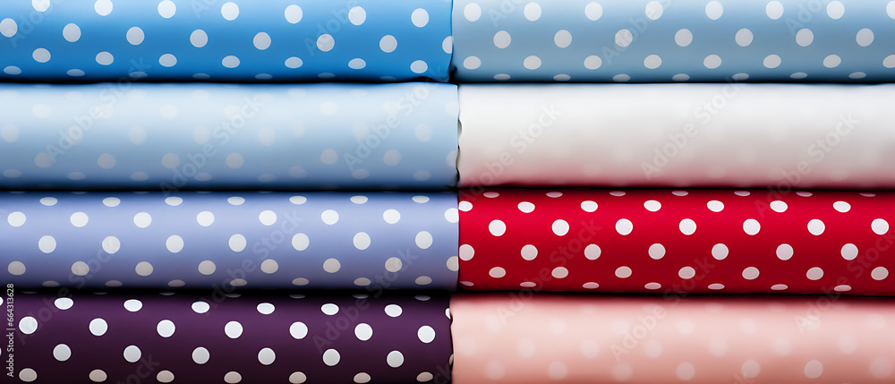Polka-dot Cotton Fabric Texture Background Polka-dot Cotton Fabric Texture Background