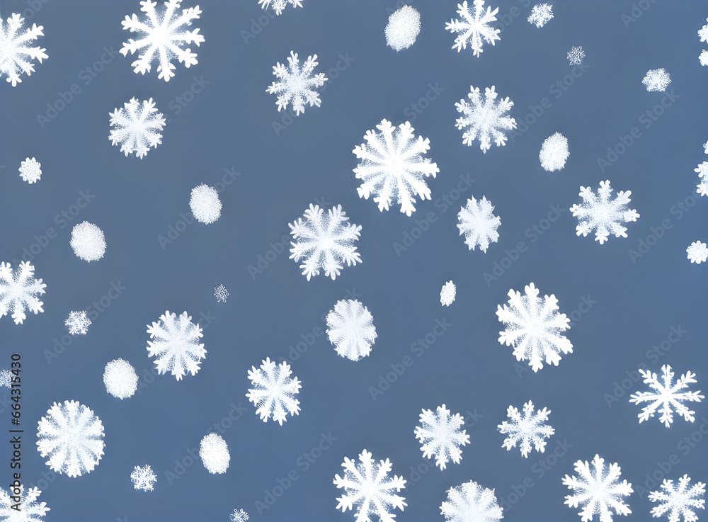 Realistic neutral palette with snowflake painted background.