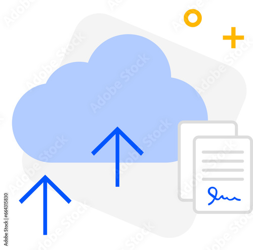 cloud computing concept illustration