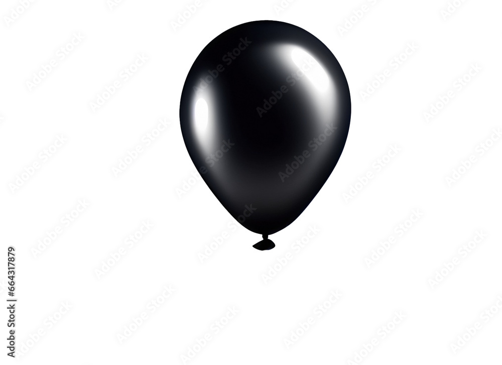 Obraz premium 3d black balloon