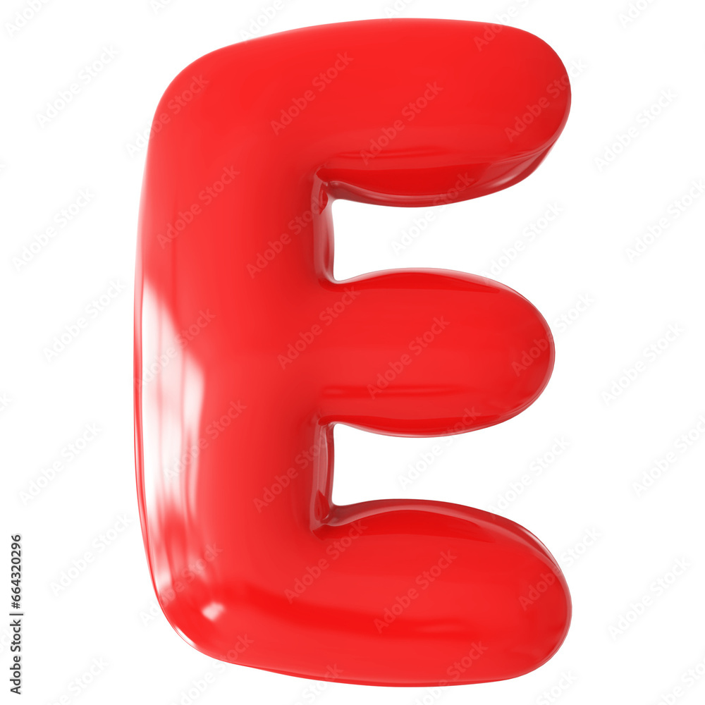 Red Letter E Font Bubble Red Letter E Font Bubble