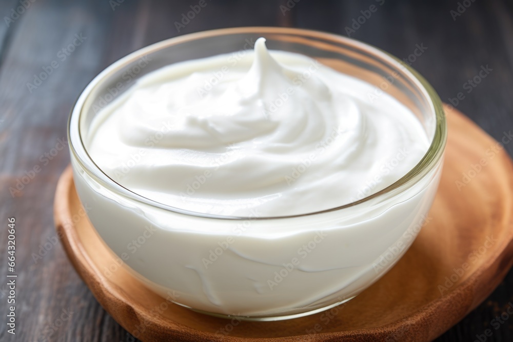 bowl of greek yogurt showing probiotics for skin health bowl of greek yogurt showing probiotics for skin health