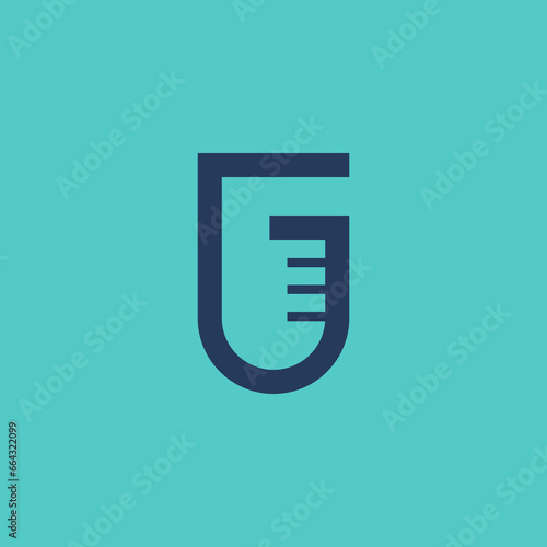 The monogram is the letter G and Lab Glass .