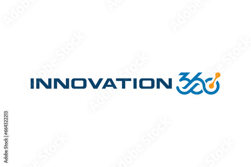 Innovation 360 sign. isometric Angle 360 view icon isolated on black background. Virtual reality. Connect symbol. Vector illustration.