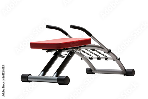 Hyperextension Bench on transparent background.