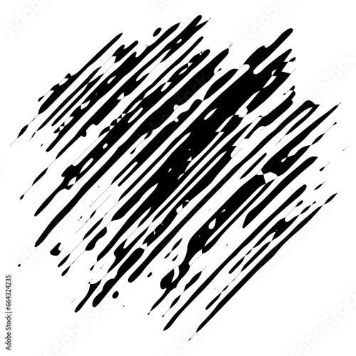 Grunge Hand Drawn Paint Stroke. Brush Scribble Vector Illustration. Vector Grunge Paint Brush. Vector Logo Design Template. Black Grunge Shapes.