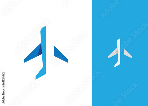 modern plane logo set