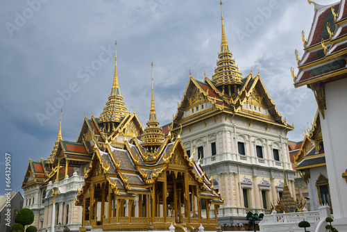 Ancient Thai art pavilion in the Grand Palace of Thailand © NPD stock