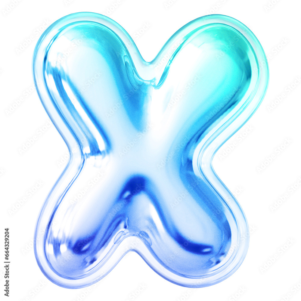 Gradient Letter X Font Bubble Gradient Letter X Font Bubble