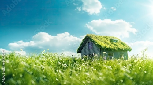 Green and environmentally friendly housing concept.