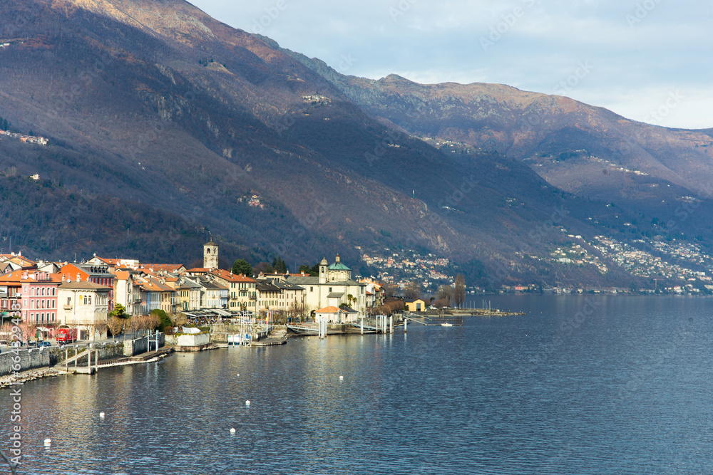 The country of the Bay of Kotor on the seashore